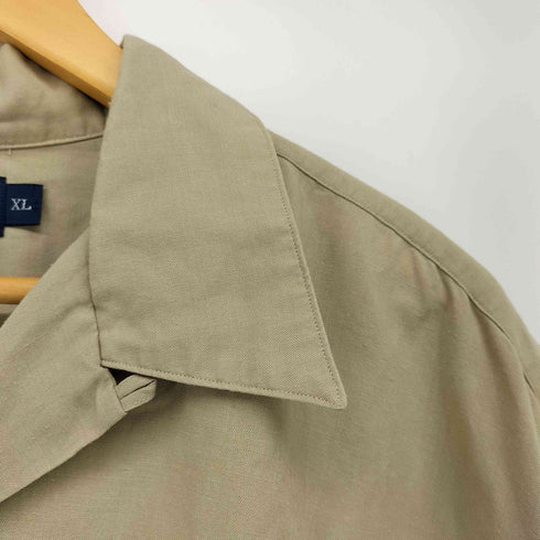 ポロバイラルフローレン Polo by RALPH LAUREN 90S FLAX RAYON OPEN COLLAR S/S SHIRT レーヨン 亜麻 半袖 開襟 シャツ メンズ import:XL