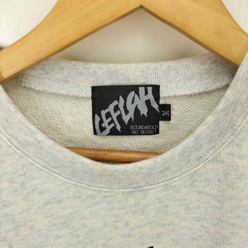 レフラー Leflah プリント クルーネックスウェット メンズ JPN:M
