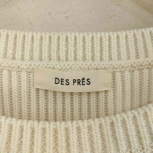 デプレ DES PRES 23SS コットンポリエステルコイルヤーン ボートネックプルオーバー レディース FREE