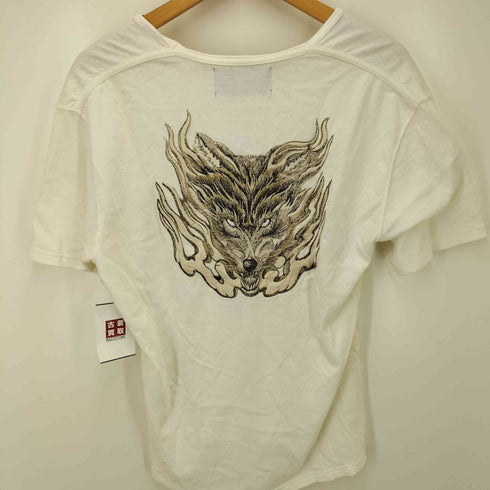 ロエン Roen ウルフ刺繍 Tシャツ メンズ JPN:48