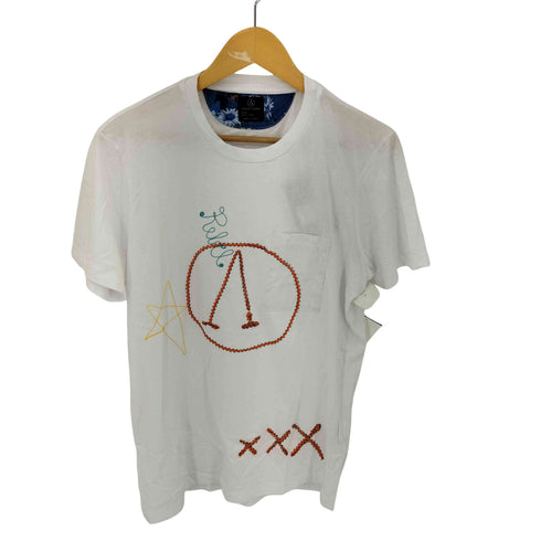 ロストインアルビオン LOST IN ALBION イタリア製 刺繍 ポケット クルーネックTシャツ メンズ import:M