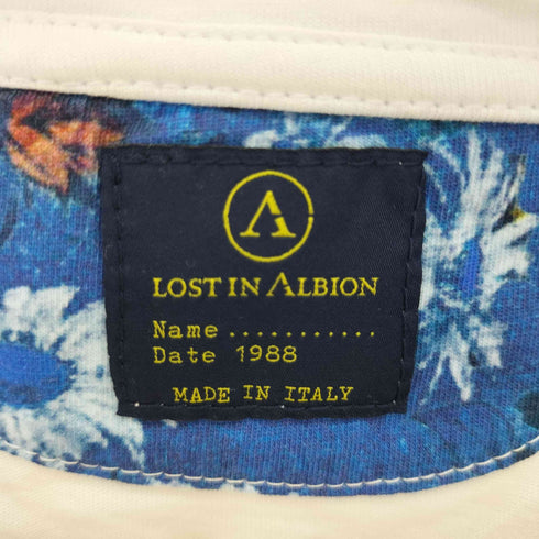 ロストインアルビオン LOST IN ALBION イタリア製 刺繍 ポケット クルーネックTシャツ メンズ import:M