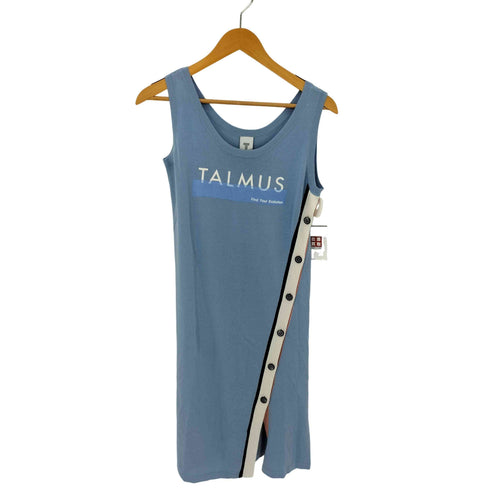 TALMUS 21SS ロゴプリント サイドボタン ノースリーブワンピース レディース 38