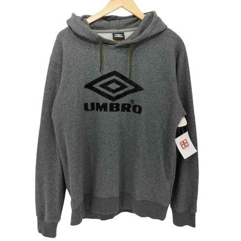 アンブロ UMBRO HERITAGE パーカースウェットトップ(ブラック) メンズ O