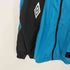 アンブロ UMBRO HERITAGE 裏起毛ウインドジャケット(ブラック×ブルー) メンズ M