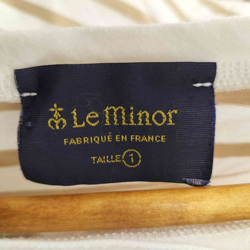 ルミノア Le minor フランス製 ボーダーフレンチスリーブカットソー レディース 1