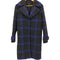 アルマーニエクスチェンジ ARMANI EXCHANGE チェック柄 パイピングロングコート レディース import:M