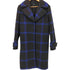 アルマーニエクスチェンジ ARMANI EXCHANGE チェック柄 パイピングロングコート レディース import:M