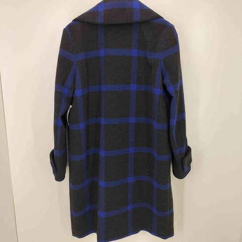 アルマーニエクスチェンジ ARMANI EXCHANGE チェック柄 パイピングロングコート レディース import:M