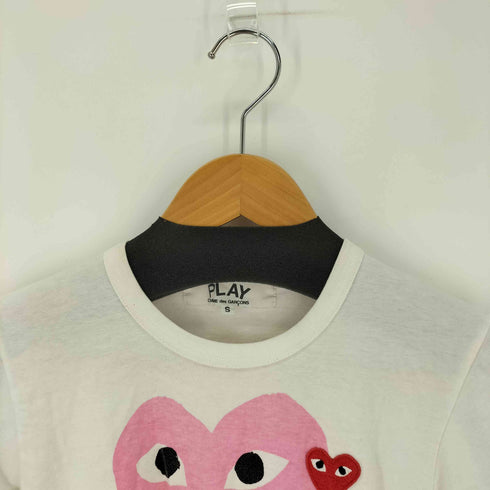 プレイコムデギャルソン PLAY COMME des GARCONS ハートロゴプリントカットソー レディース import:S