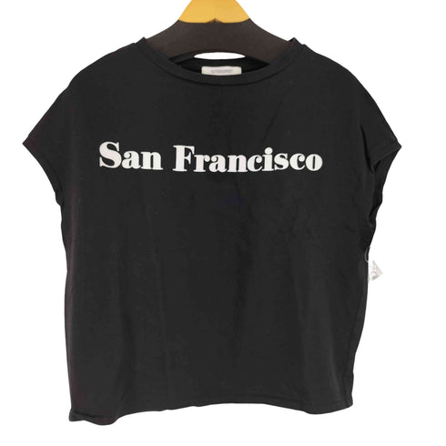 アウターサンセット OUTERSUNSET フレンチスリーブ プリントクルーネックTシャツ レディース