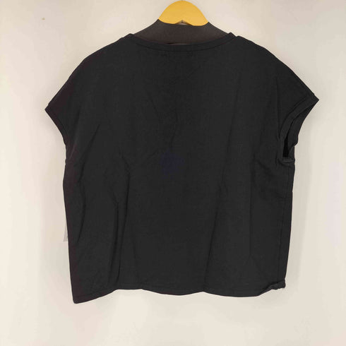 アウターサンセット OUTERSUNSET フレンチスリーブ プリントクルーネックTシャツ レディース