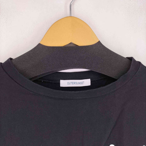 アウターサンセット OUTERSUNSET フレンチスリーブ プリントクルーネックTシャツ レディース