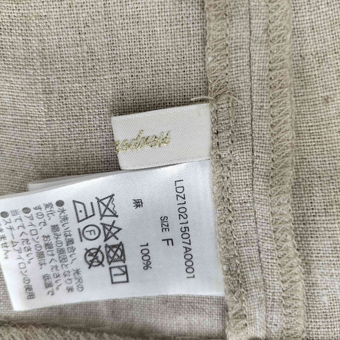 ラウンジドレス Loungedress リネンジレジャケット レディース FREE