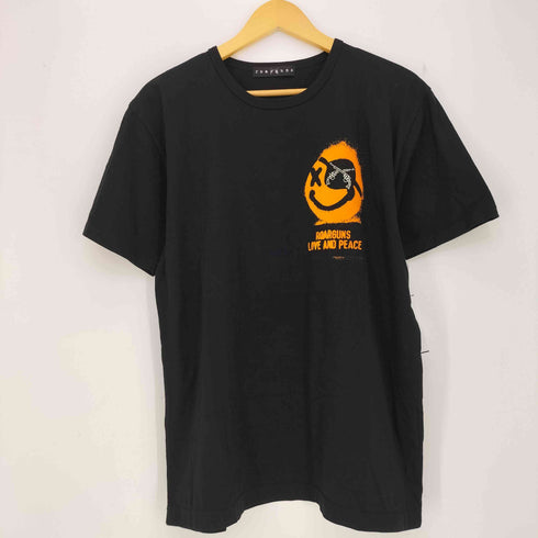 ロアーローガンス roar roarguns スマイルSS Tシャツ スワロフスキー 二丁拳銃 メンズ JPN:4