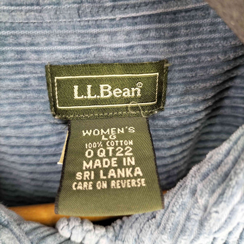 エルエルビーン L.L.Bean コーデュロイL/Sシャツ レディース LG