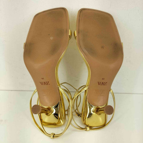 ザラ ZARA アンクルストラップ サンダル レディース 38