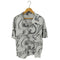 ザラ ZARA 総柄 開襟 S/S シャツ メンズ import:XL
