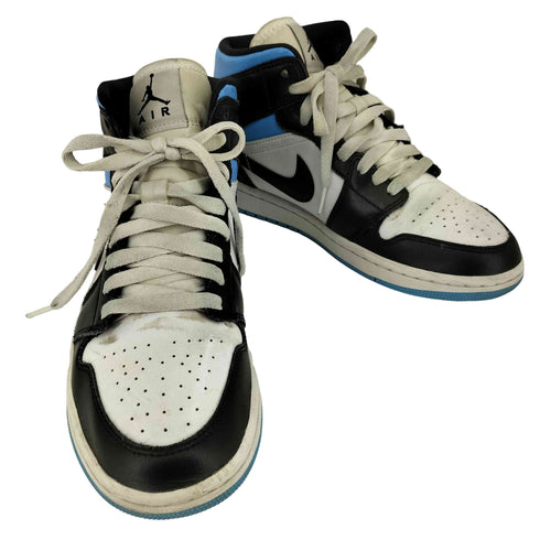 ジョーダンブランド JORDAN BRAND Air Jordan 1 Mid Black/University Blue レディース JPN:25