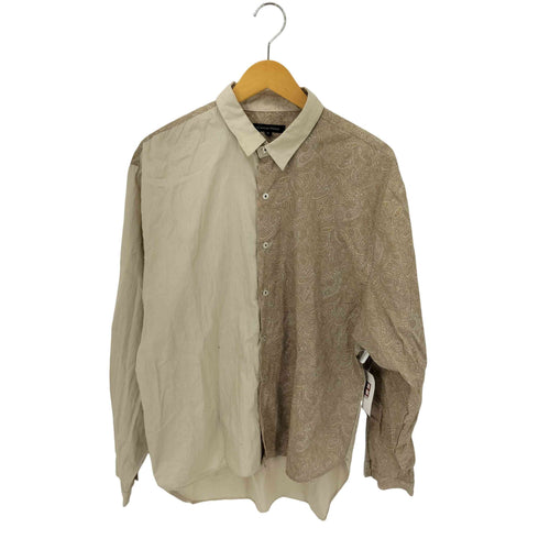 garsonwave ペイズリー柄 セパレートデザイン L/S シャツ メンズ JPN:2