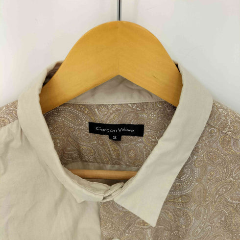 garsonwave ペイズリー柄 セパレートデザイン L/S シャツ メンズ JPN:2