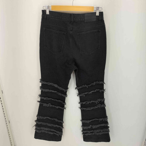 ジーオーシー G.O.C スラッシュ カット フリンジ フレア デニムパンツ メンズ import:M
