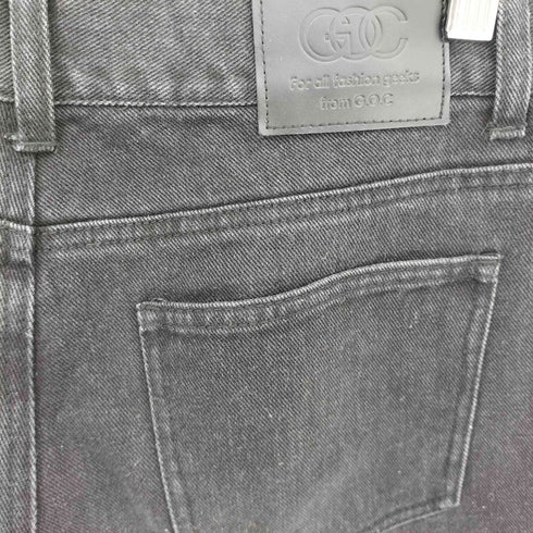 ジーオーシー G.O.C スラッシュ カット フリンジ フレア デニムパンツ メンズ import:M