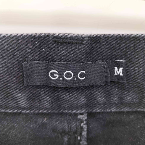 ジーオーシー G.O.C スラッシュ カット フリンジ フレア デニムパンツ メンズ import:M