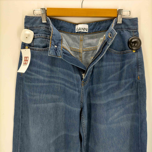 ガニー Ganni Light Denim Wide Jeans MID BLUE VINTAGE メンズ 30
