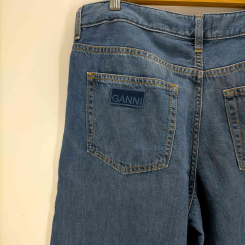 ガニー Ganni Light Denim Wide Jeans MID BLUE VINTAGE メンズ 30