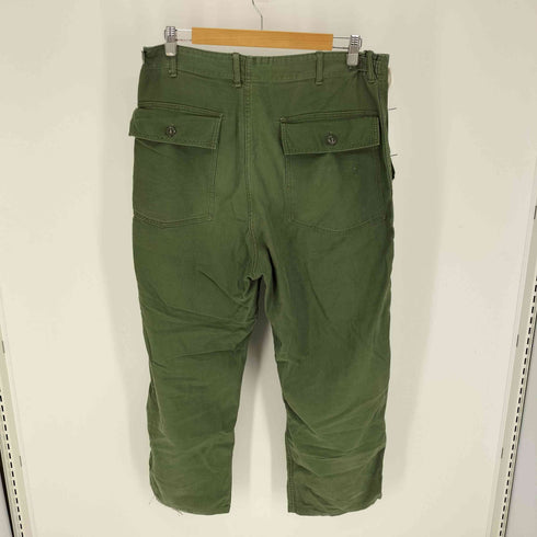 ユーエスアーミー U.S. ARMY 60S SATEEN OG107 Trousers ボタンフライ ベイカーパンツ 62年製 メンズ LARGE