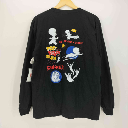 キャラクター ビッグロゴ クルーネック L/S Tシャツ メンズ JPN:L