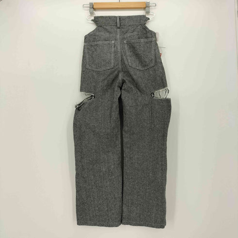 リルリリー lilLilly カットアウト シャンブレー リメイク デニムパンツ レディース JPN:1