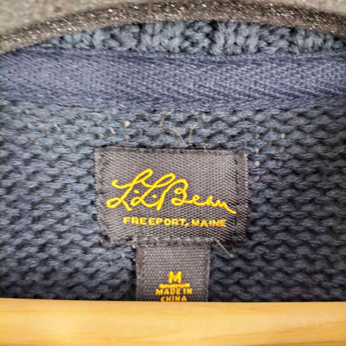 エルエルビーン L.L.Bean 筆記体タグ復刻 クルーネックニット メンズ import:M