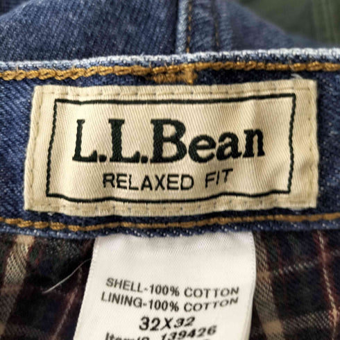 エルエルビーン L.L.Bean フランネルライナー リラックスフィットデニムパンツ メンズ 32X32