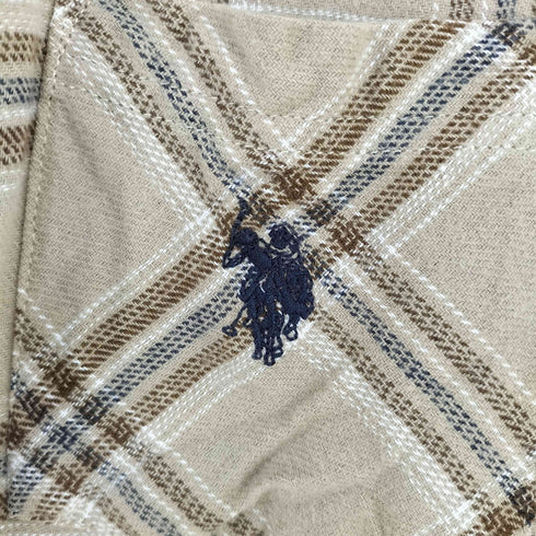 ユーエスポロアッスン U.S.POLO ASSN 刺繍ロゴネルシャツ メンズ JPN:L