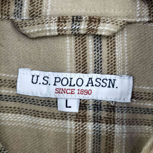 ユーエスポロアッスン U.S.POLO ASSN 刺繍ロゴネルシャツ メンズ JPN:L