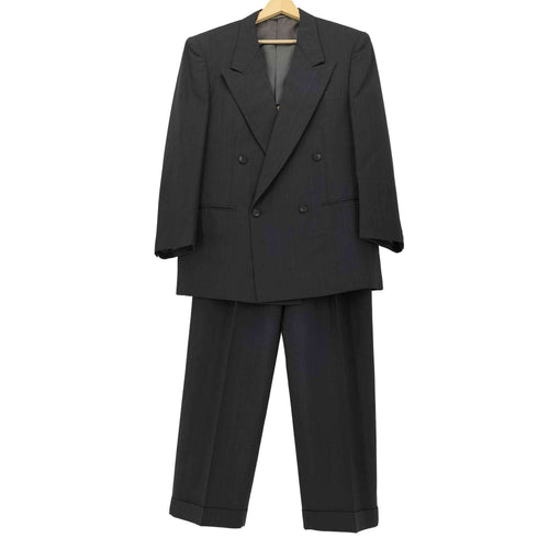 カルバンクライン CALVIN KLEIN ダブルボタン テーラード ジャケット センタープレス 2タック スラックスパンツ セットアップ メンズ