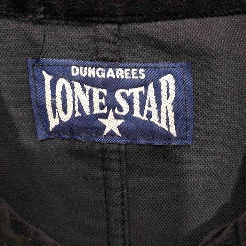 LONE STAR 80-90s USA製 ベロアカバーオール ベルベットコットンカバーオール シェルボタン メンズ L