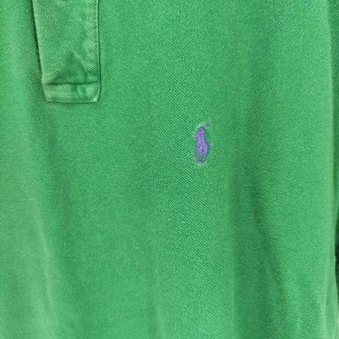 ポロラルフローレン POLO RALPH LAUREN ワンポイント刺繍 ポロシャツ ポニー刺繍 メンズ import:XL