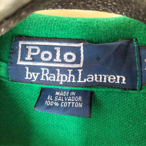 ポロラルフローレン POLO RALPH LAUREN ワンポイント刺繍 ポロシャツ ポニー刺繍 メンズ import:XL