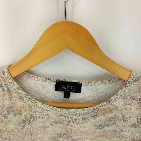 アーペーセー A.P.C. 総柄 S/S Tシャツ メンズ JPN:S