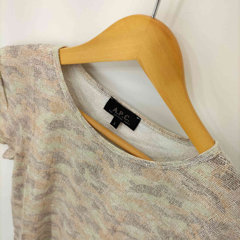 アーペーセー A.P.C. 総柄 S/S Tシャツ メンズ JPN:S