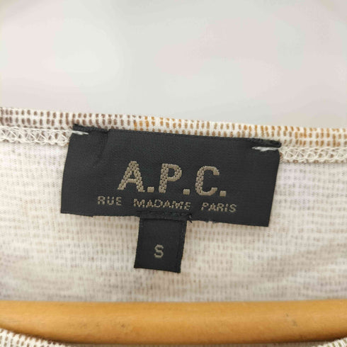 アーペーセー A.P.C. 総柄 S/S Tシャツ メンズ JPN:S
