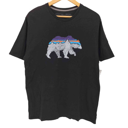 パタゴニア patagonia REGULAR FIT フィッツロイベア FITZ ROY BEAR プリント Tシャツ メンズ JPN:M