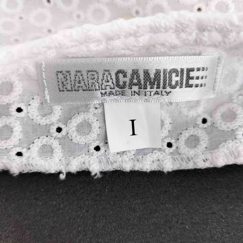 ナラカミーチェ NARACAMICIE コットンエンブロイダリースタンドカラーシャツ レディース 1