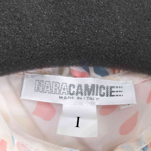 ナラカミーチェ NARACAMICIE レインドロッププリントナローリボンブラウス レディース 1