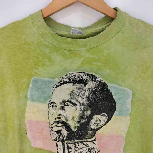 ヘインズ Hanes 80-90s BEEFY-T USA製 タイダイ柄 シングルステッチ プリントTシャツ メンズ import:L