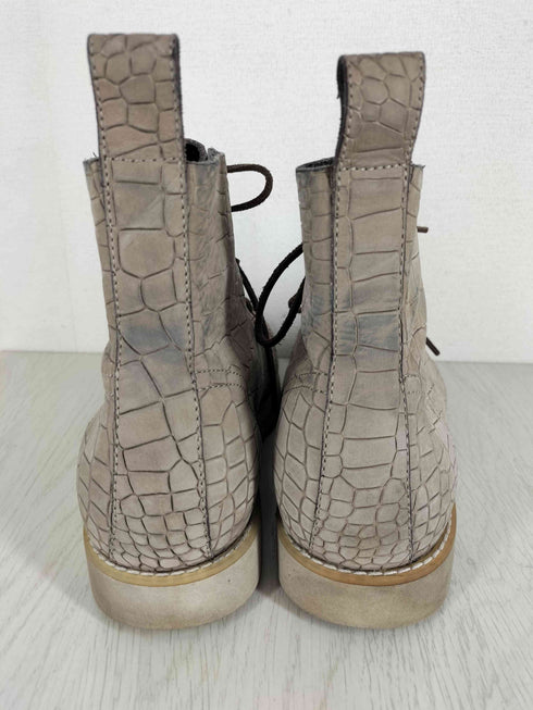 ジミーチュウ JIMMY CHOO Crocodile Embossed Leather High Top Sneakers メンズ EUR:43