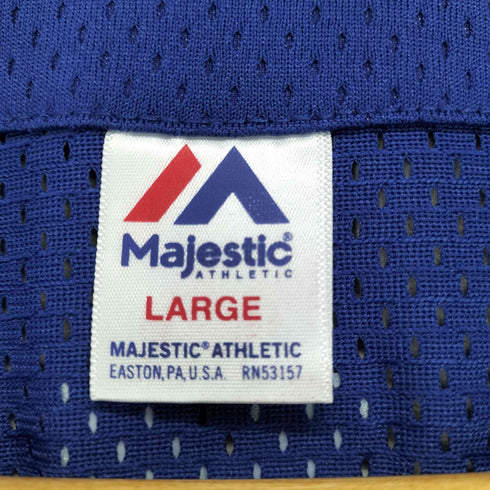 マジェスティック MAJESTIC チームロゴメッシュベースボールシャツ メンズ JPN:L